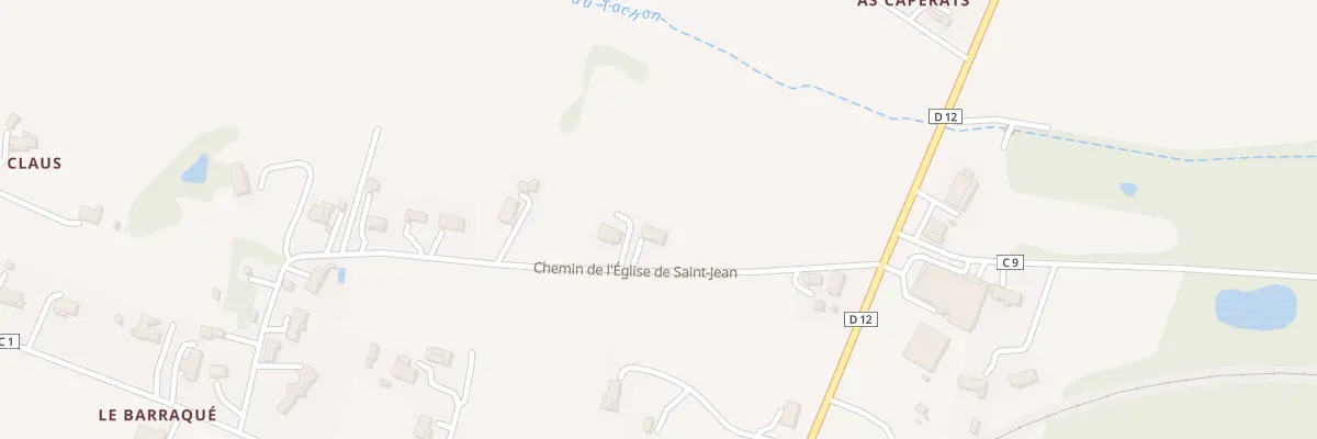 Plan du 810 Chem de l’Eglise de Saint Jean à Escornebœuf