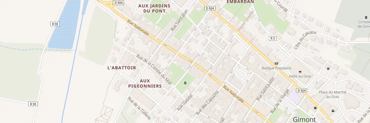 Plan du 36 Rue Nationale à Gimont