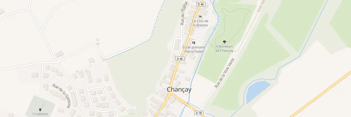 Plan du 12 Rue des Ecoles à Chançay