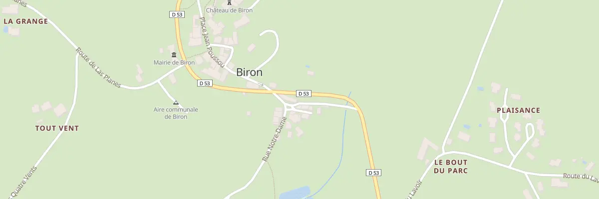 Plan du 20 Notre-Dame à Biron