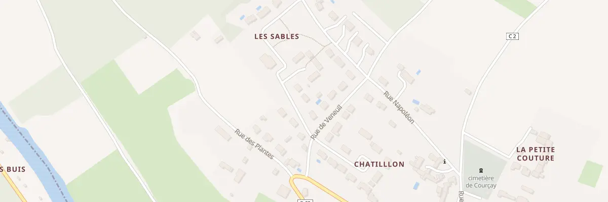 Plan du 3 All de la Garenne à Courçay