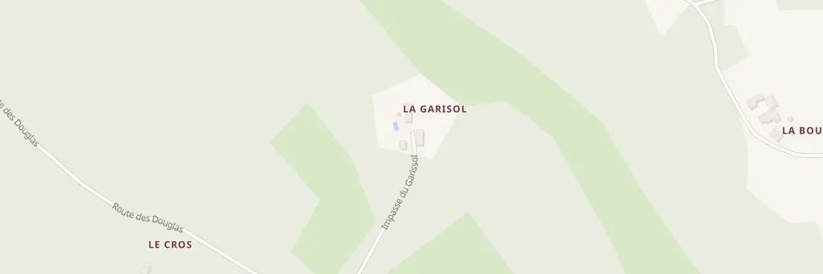 Plan du 74 Le Garissol à Journiac