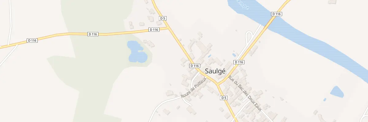 Plan du 20 Rue du Bec des Deux Eaux à Saulgé