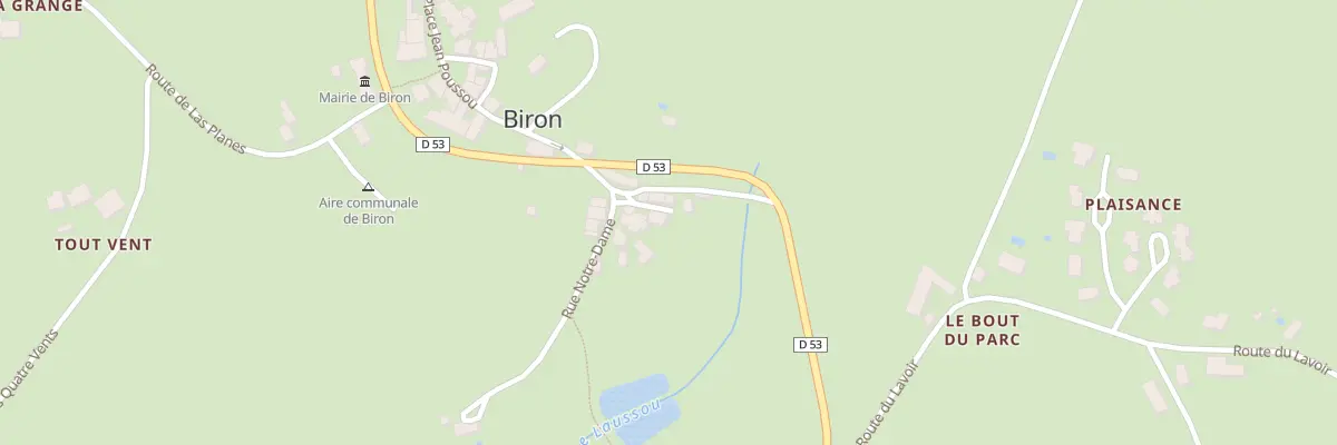 Plan du 41 Rue Notre Dame à Biron