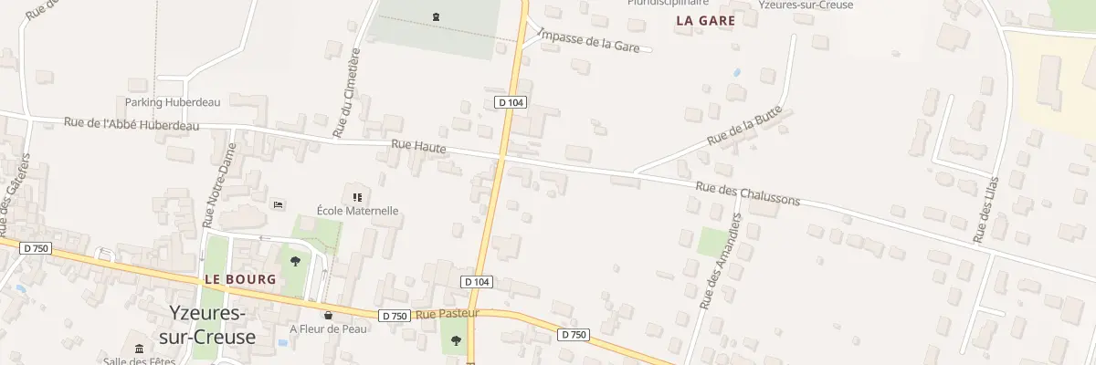 Plan du 2 Rue de la Butte à Yzeures-sur-Creuse