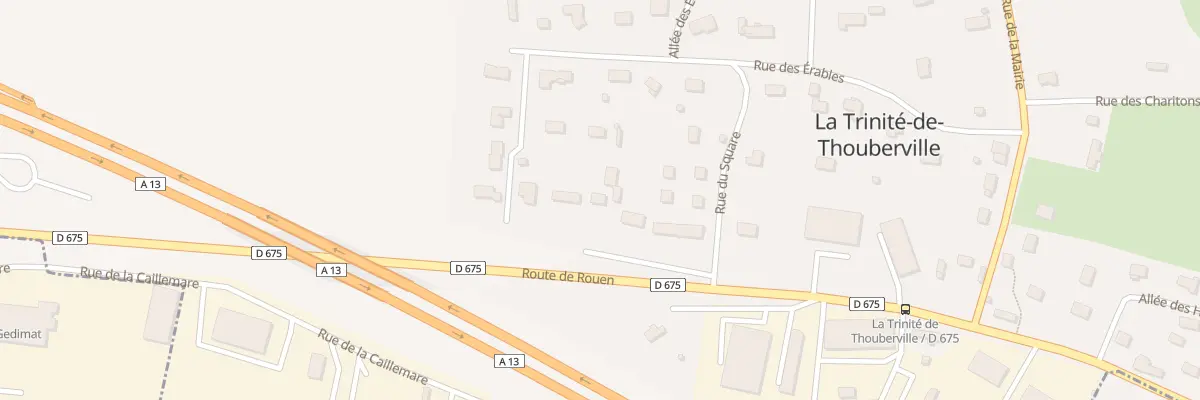 Plan du 2 All du Square à La Trinité-de-Thouberville