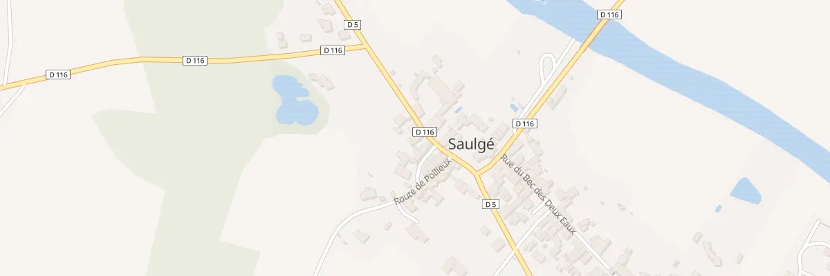 Plan du 22 Rue du Bec des Deux Eaux à Saulgé