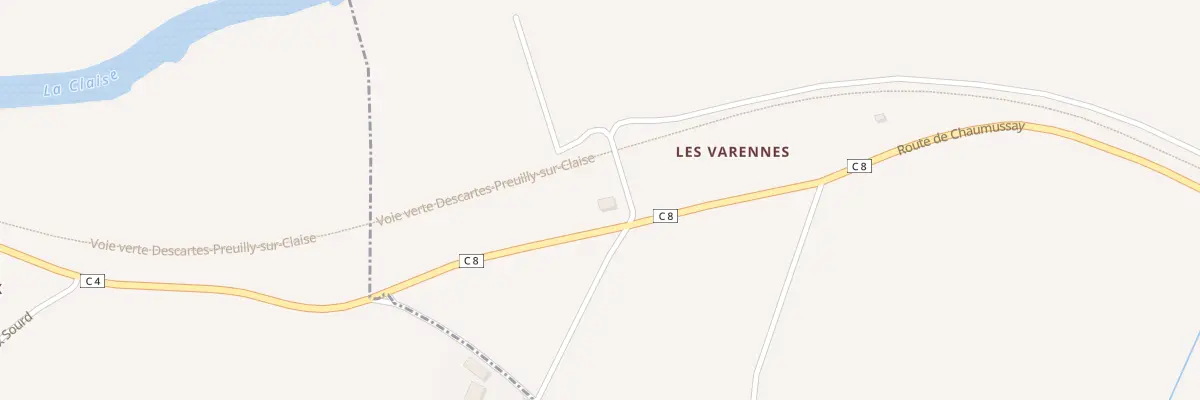 Plan du 9 Les Varennes à Boussay