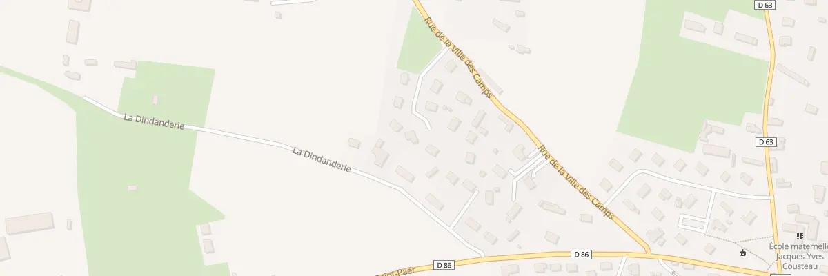 Plan de La Dindanderie à Saint-Paër