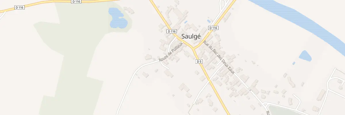 Plan du 9 Rte de Poilieux à Saulgé