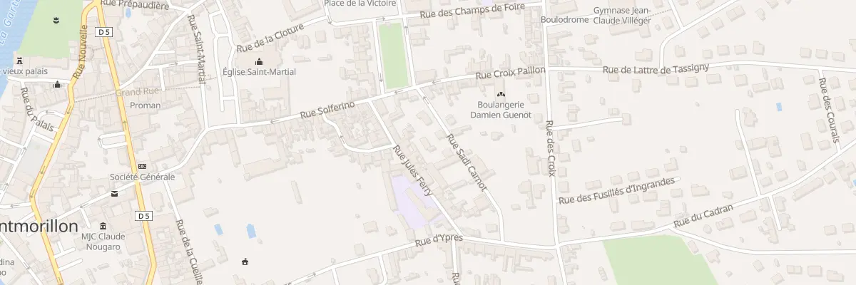 Plan du 8A Rue Carnot à Montmorillon