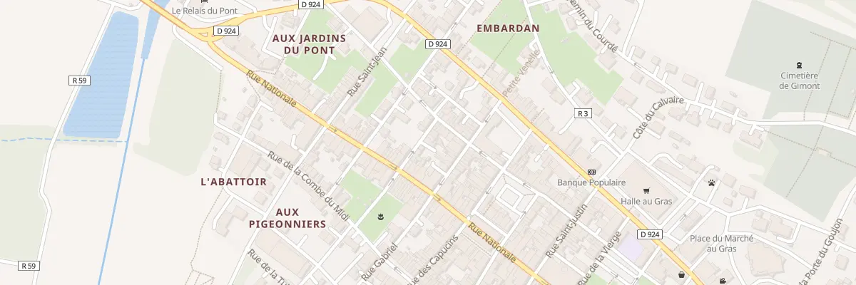 Plan de la Rue de la Republique à Gimont