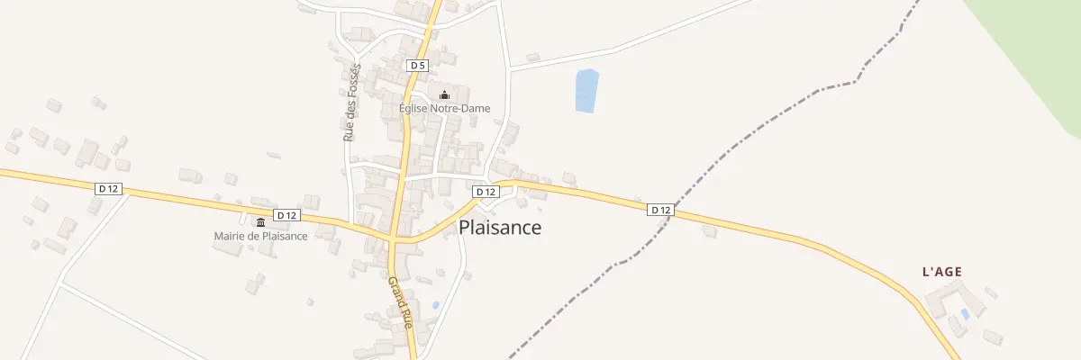 Plan du 11 Rte de Lathus à Plaisance