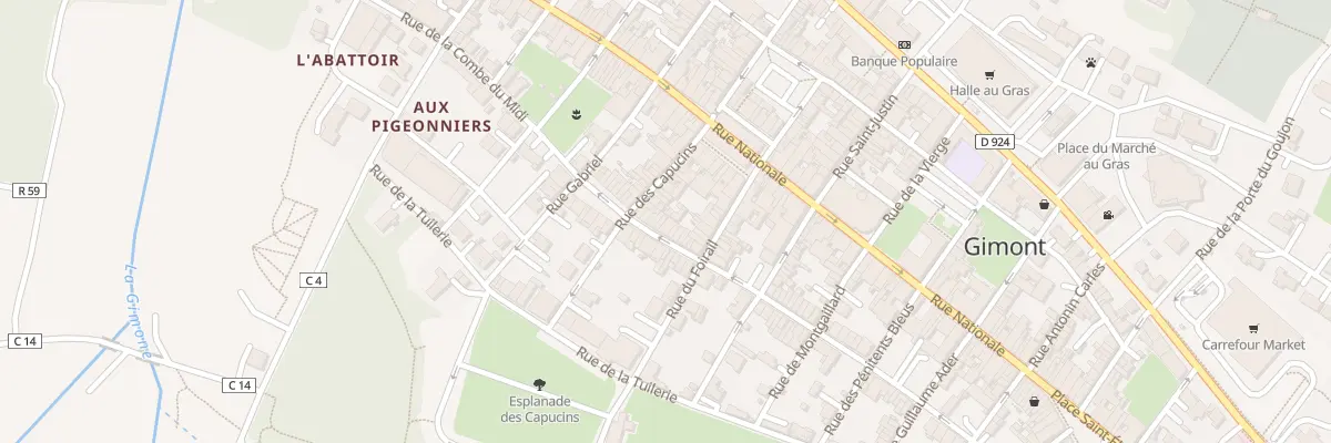 Plan du 21 Rue de la Combe du Midi à Gimont