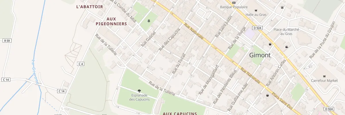 Plan du 20 Rue de la Combe du Midi à Gimont