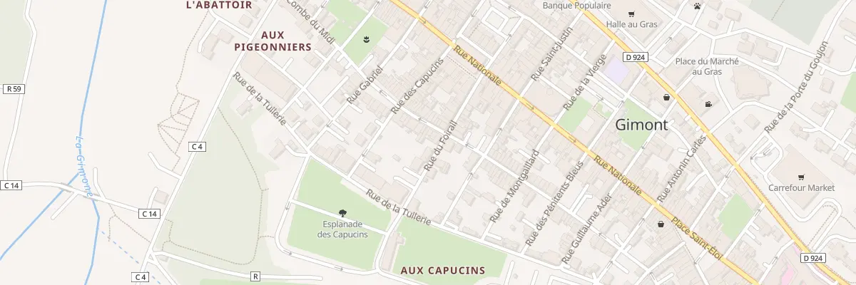 Plan du 1 Rue du Foirail à Gimont
