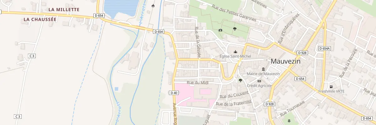Plan du 21 Rue Victor Hugo à Mauvezin