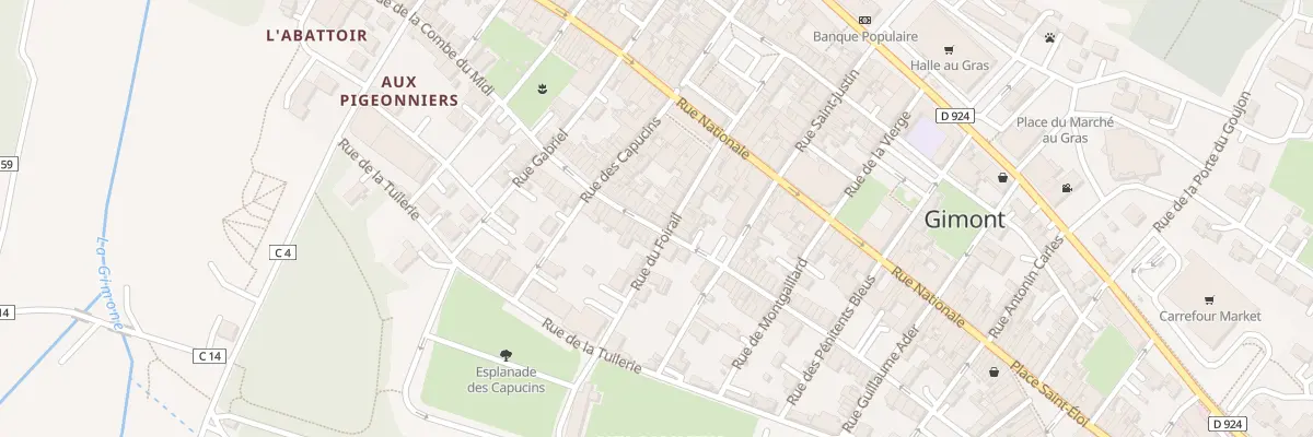Plan du 33 Rue de la Combe du Midi à Gimont