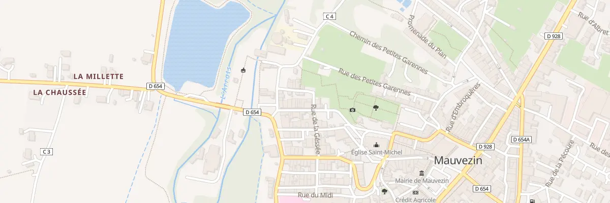 Plan du 7 Rue Saint Georges à Mauvezin