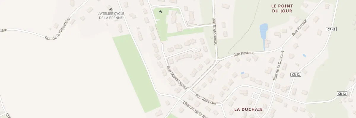 Plan du 16 Rue Marcel Aymé à Reugny