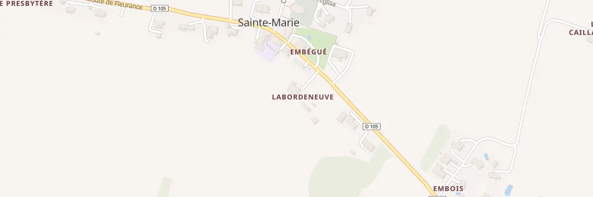 Plan du 100B Rte de Gimont à Sainte-Marie