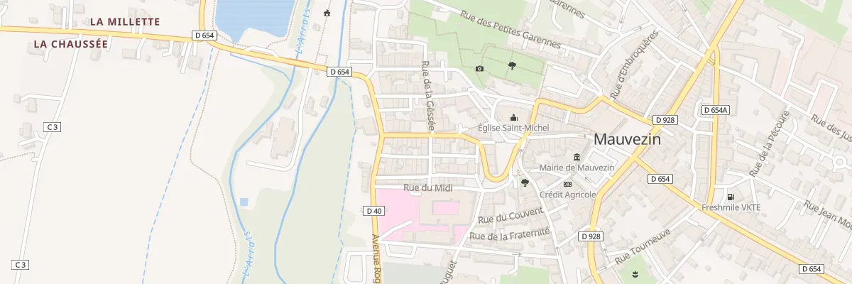 Plan du 13 Rue Victor Hugo à Mauvezin