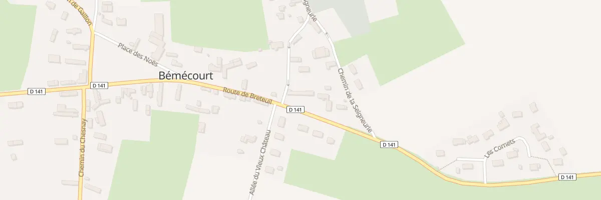 Plan du 11 Rte de Breteuil à Bémécourt