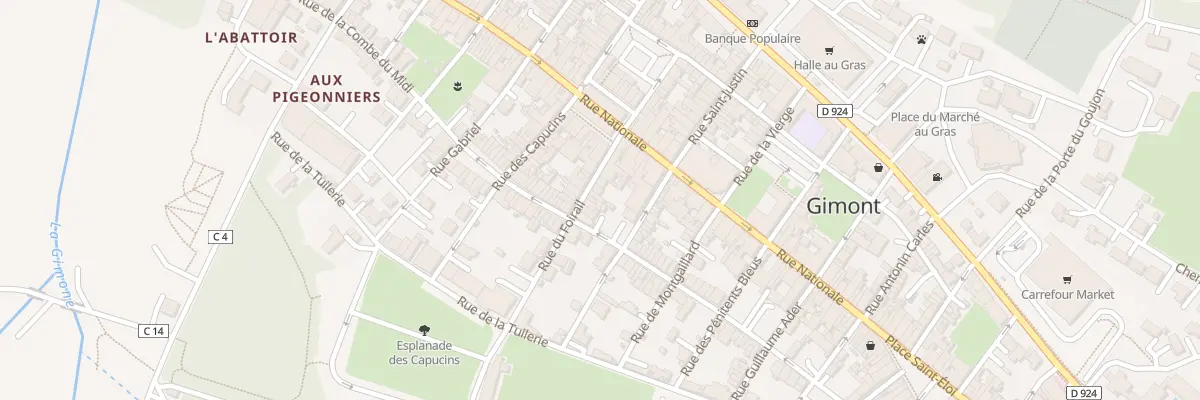 Plan du 12 Rue du Foirail à Gimont