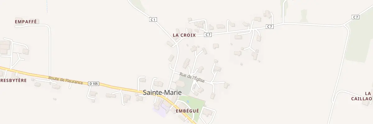 Plan du 7 Rue de la Croix à Sainte-Marie