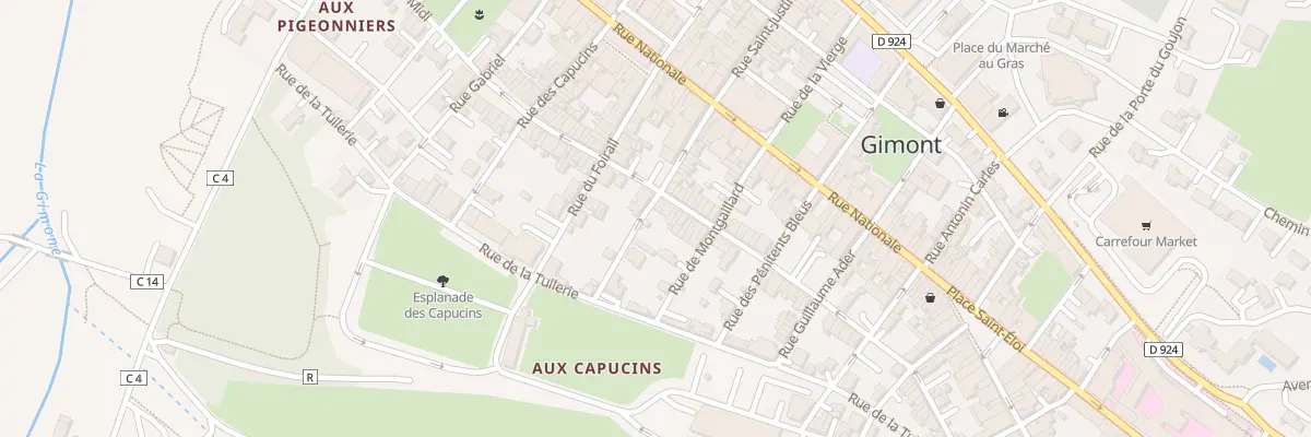 Plan du 34 Rue de la Combe du Midi à Gimont