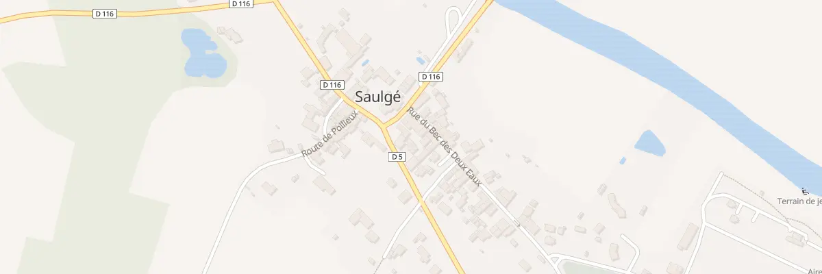 Plan du 32 Rue du Bec des Deux Eaux à Saulgé