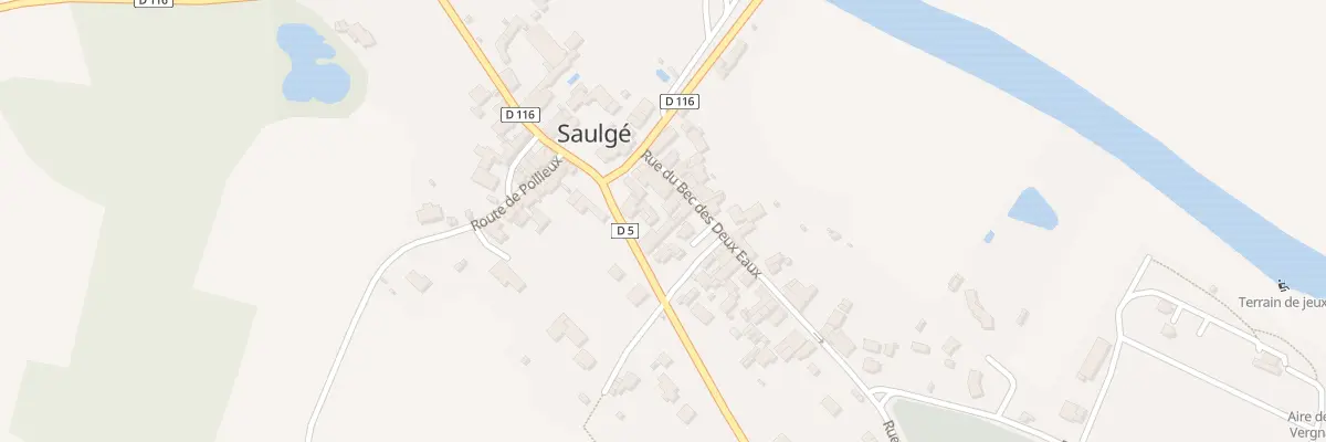 Plan du 34 Rue du Bec des Deux Eaux à Saulgé
