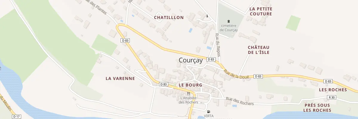 Plan du 16 Rue du Commerce à Courçay