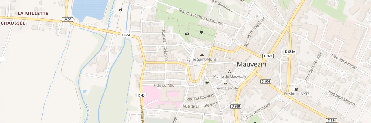 Plan du 14 Rue Victor Hugo à Mauvezin