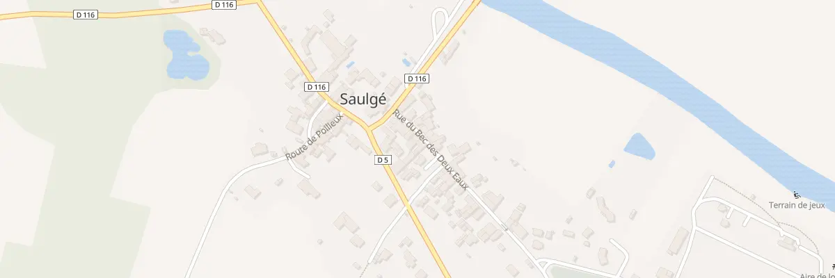 Plan du 44 Rue du Bec des Deux Eaux à Saulgé