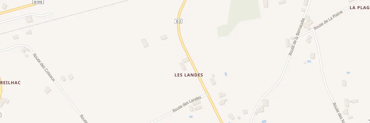 Plan du 63 Les Landes à Alles-sur-Dordogne