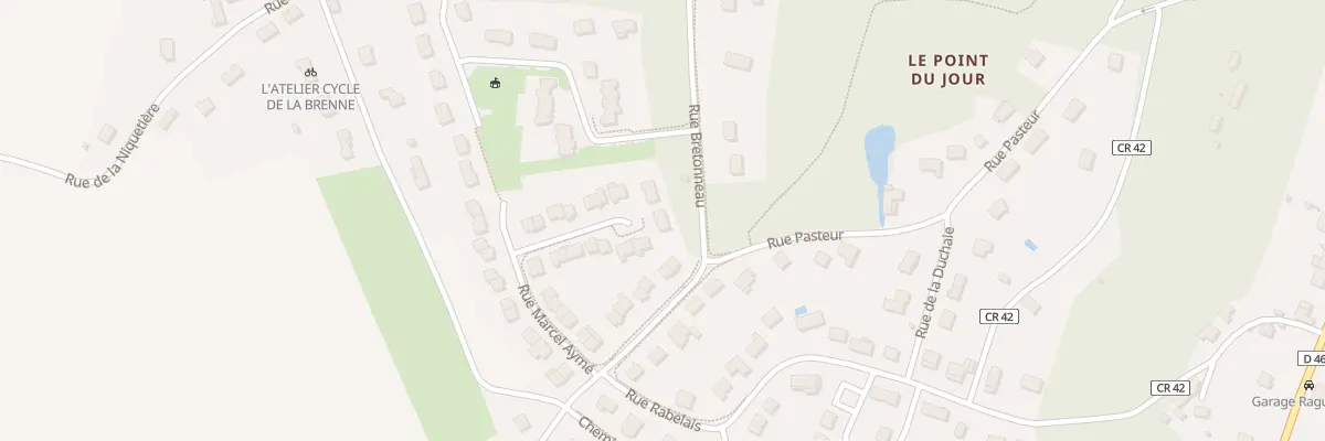 Plan du 28 Rue Marcel Aymé à Reugny