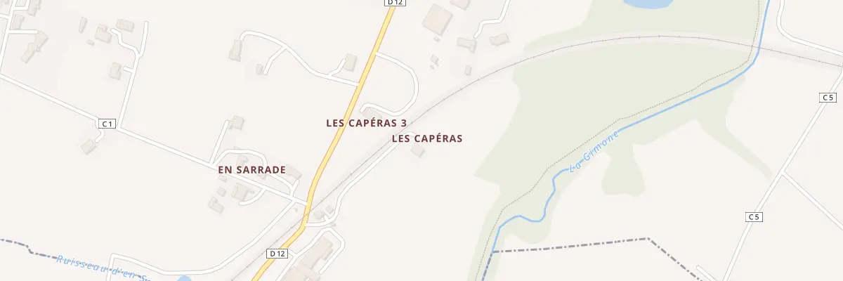 Plan du 5053 Aux Caperas à Escornebœuf