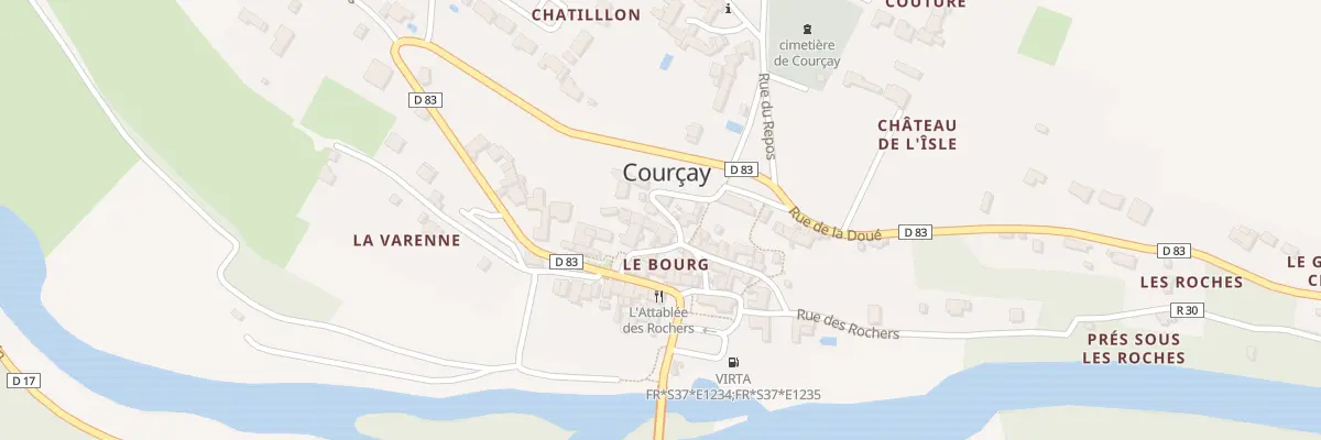 Plan du 9 Rue de Chatillon à Courçay