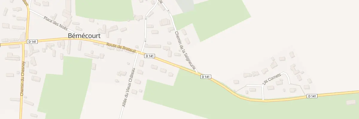 Plan du 1 Rue de Mare la Forge à Bémécourt