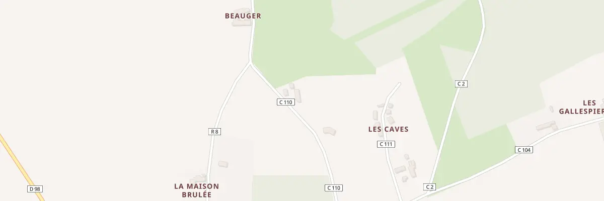 Plan du 15 Beauger à Ciran
