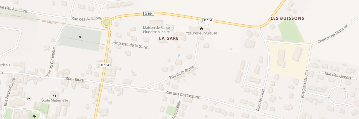 Plan du 13 Rue de la Butte à Yzeures-sur-Creuse