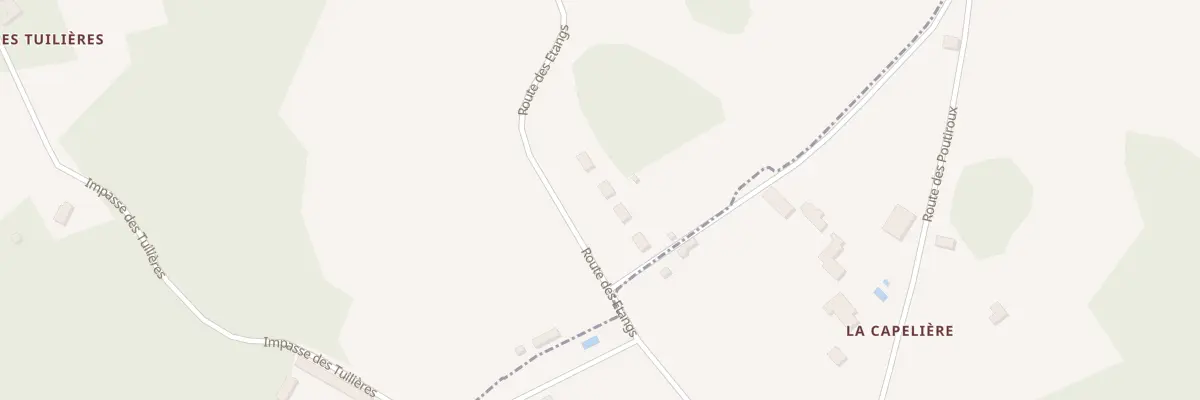Plan du 1977 Rte des Etangs à Paunat