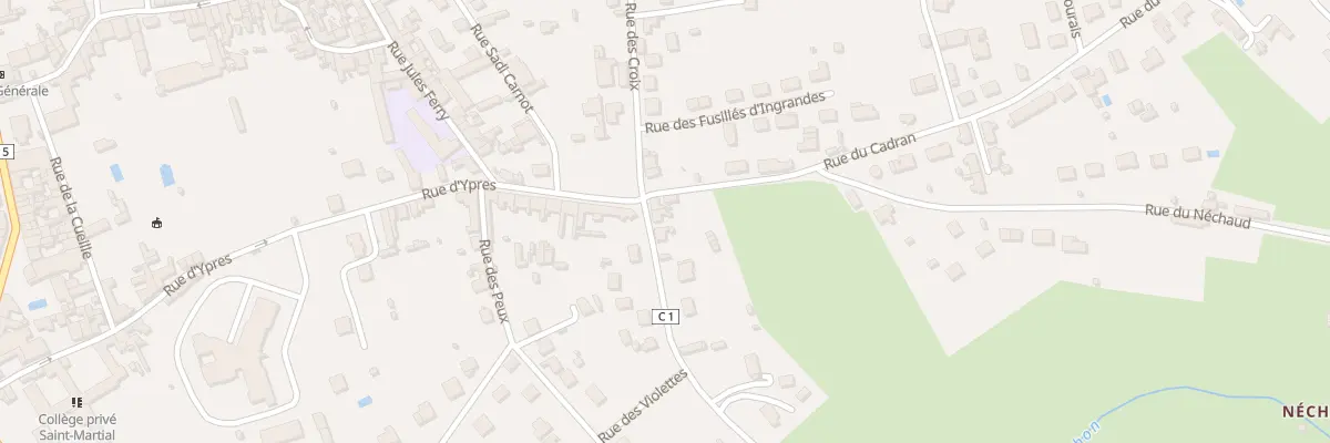 Plan du 3 Rue de l’Allochon à Montmorillon