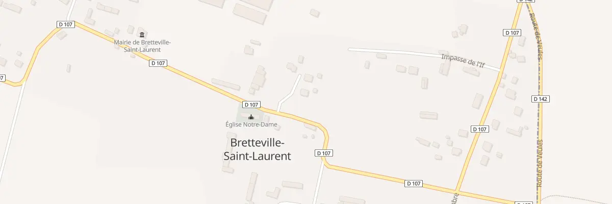 Plan du 8 Rte de l’Eglise à Bretteville-Saint-Laurent