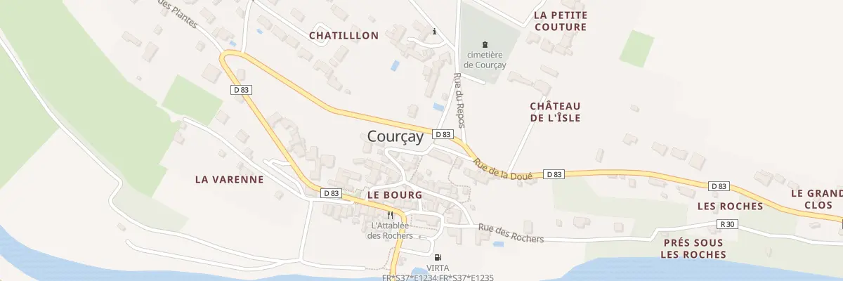 Plan du 18 Rue du Commerce à Courçay