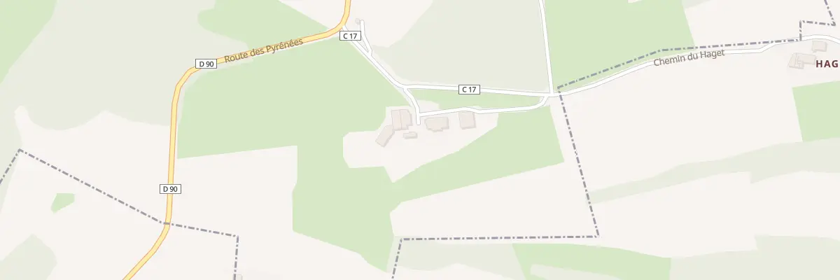 Plan de Vc 17 de la Serre de Haget à Agassac