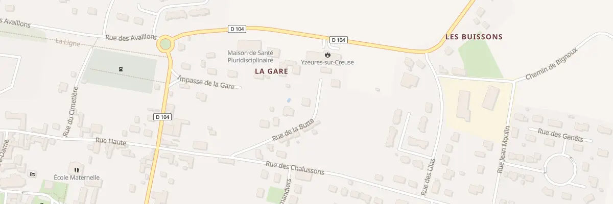 Plan du 15 Rue de la Butte à Yzeures-sur-Creuse