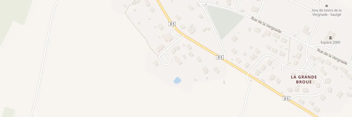 Plan du 3 La Chégnade à Saulgé