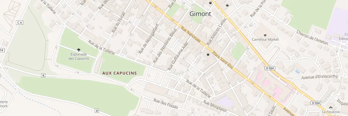 Plan du 64 Rue de la Combe du Midi à Gimont